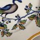 12 art nouveau flat plates from Boch La Louvière, peacock model