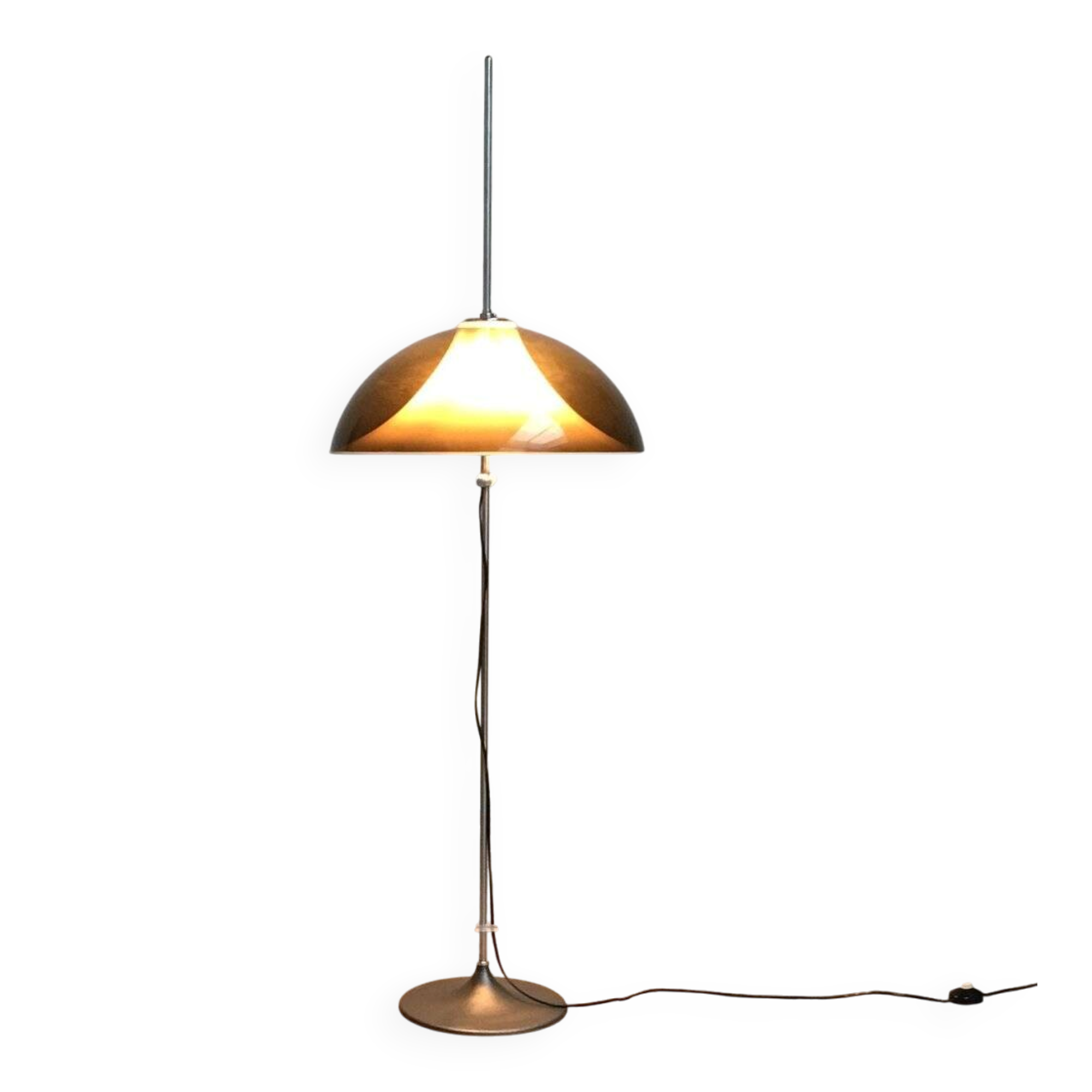 Floor lamp in metal and plastic by Gino Sarfatti for Gepo, 1970s.