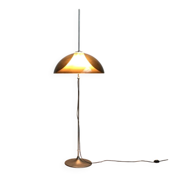 Lampadaire en métal et plastique par Gino Sarfatti pour Gepo, années 1970