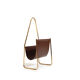 1950s Carl Auböck Magazin Holder in Brass and Leather