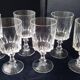 6 water glasses or large wine glasses Crystal d'Arques Model Louvre