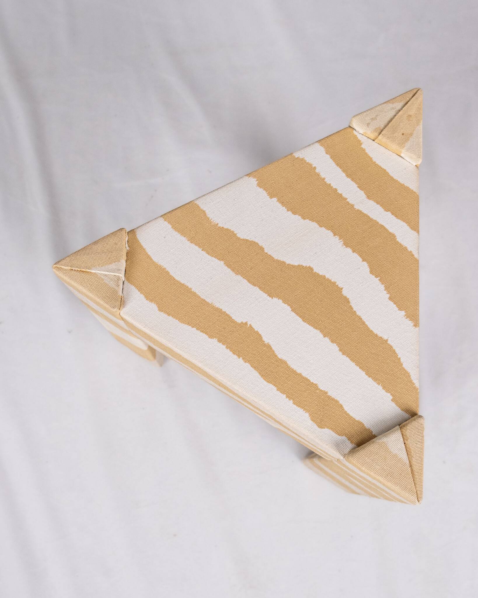 Set of nested tables upholstered, Pierre Frey, 1970s