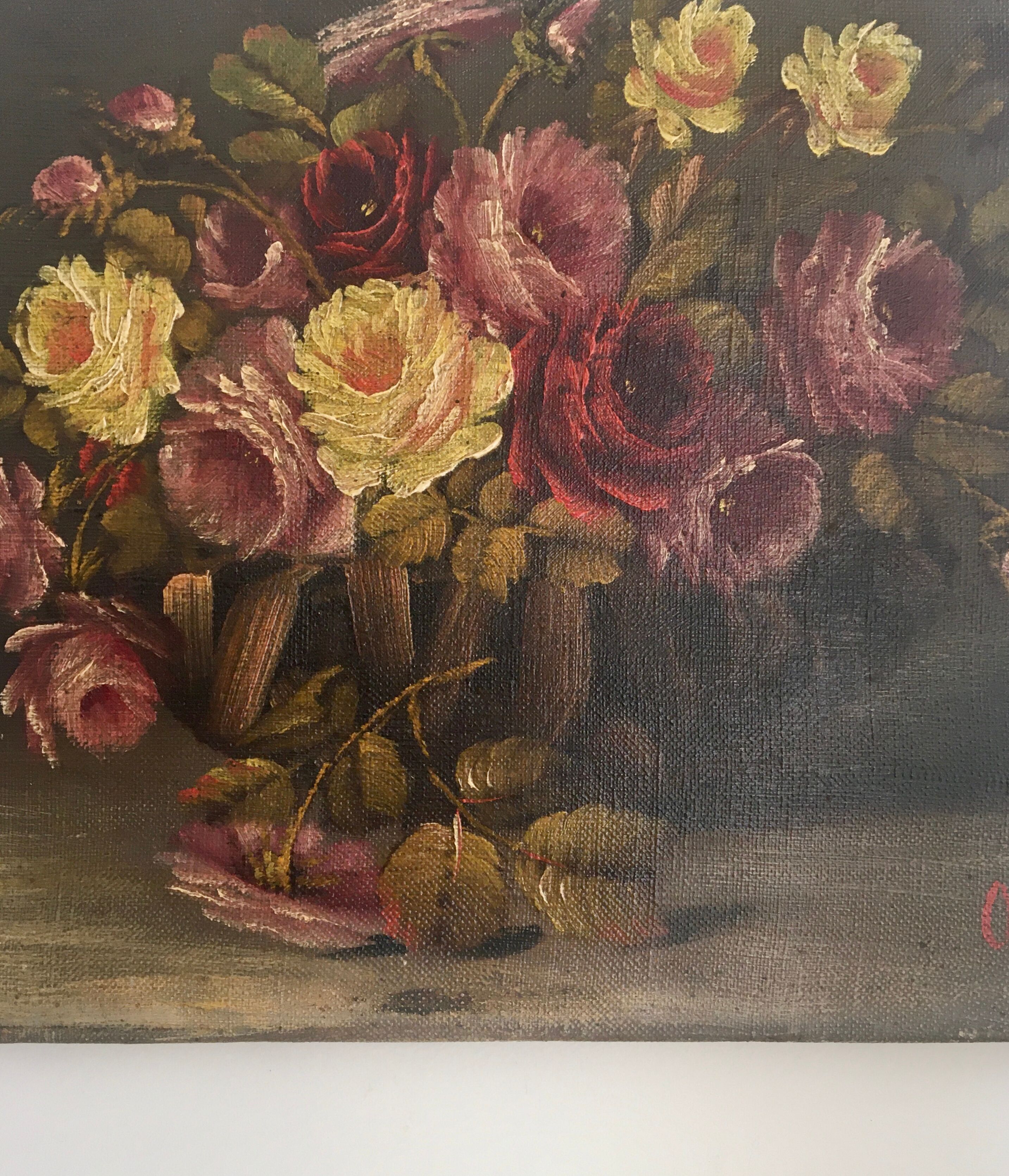 Huile sur toile, signée, tableau début 20e siècle