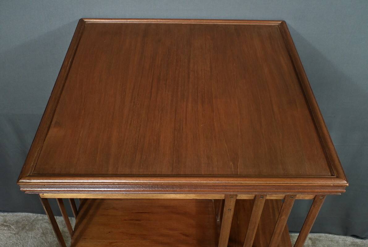 Large Revolving Mahogany Bookcase, England – Late 19th Century
