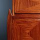 Vintage trumeau in mahogany veneer, Italy, 1950s.