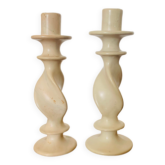 Pair of candle holders