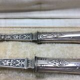 Stuffed silver salad cutlery