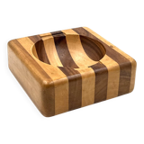 Mid-century wood ashtray / bowl, Italy ca. 1970
