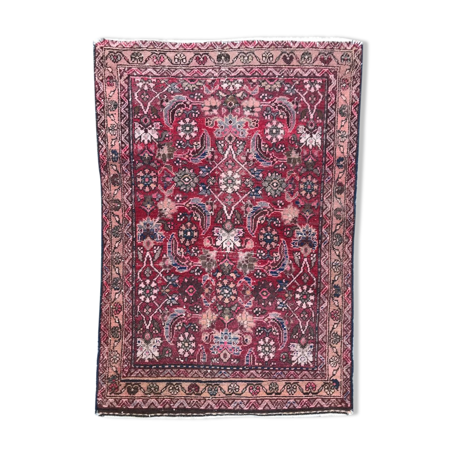Old Hamadan persian rug 85x118cm
