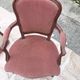 Pair of armchairs with Louis Philippe style footrests in walnut