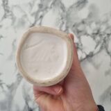 Iridescent white vintage bud vase