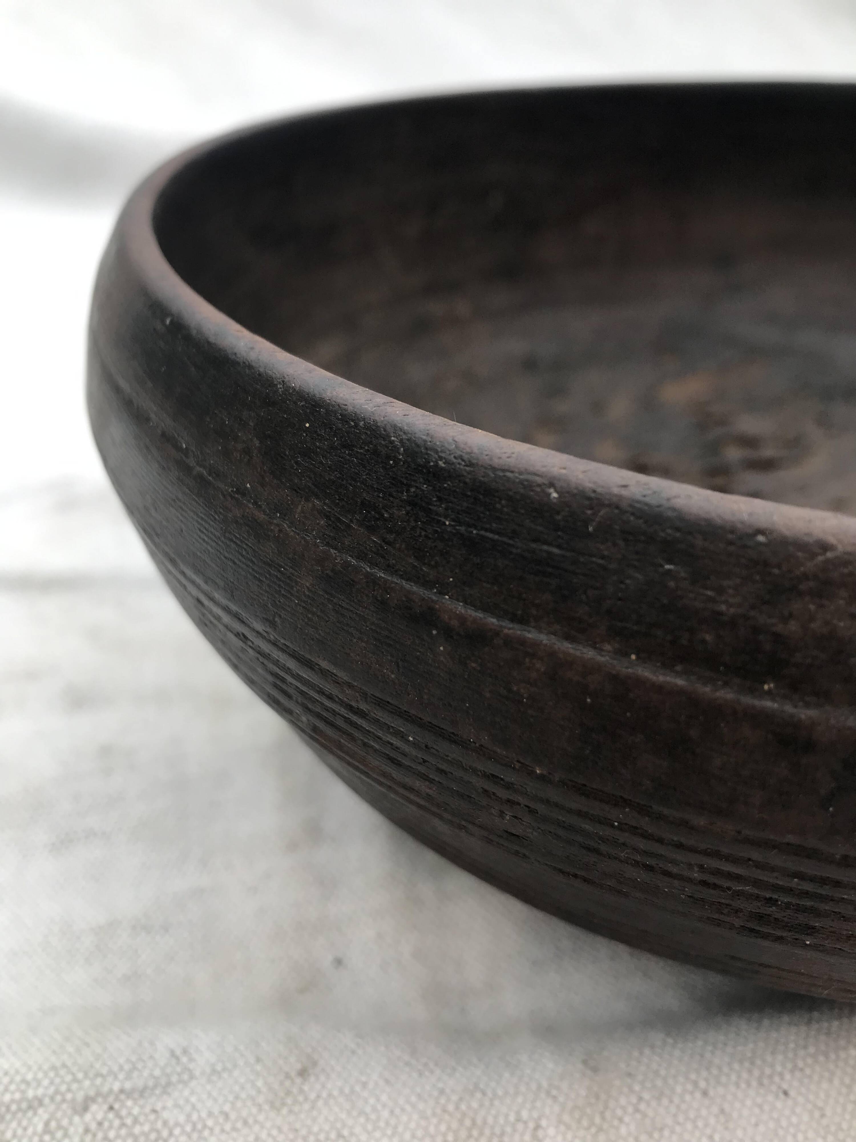 Antique wooden bowl from nuristan