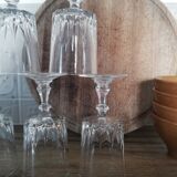 Vintage arc crystal aperitif glasses