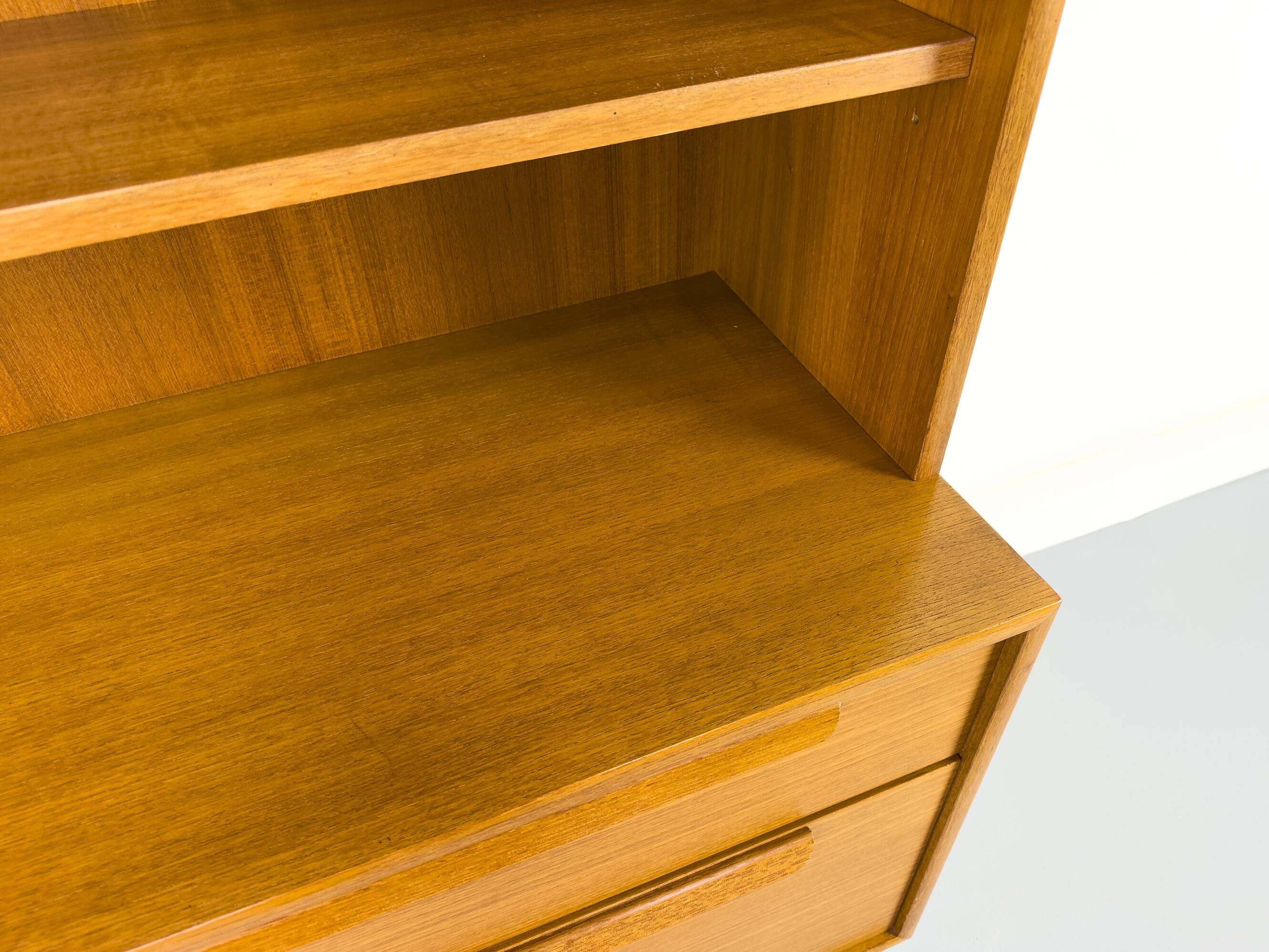 Teak bookcase with drawers from WK Möbel, 1960s
