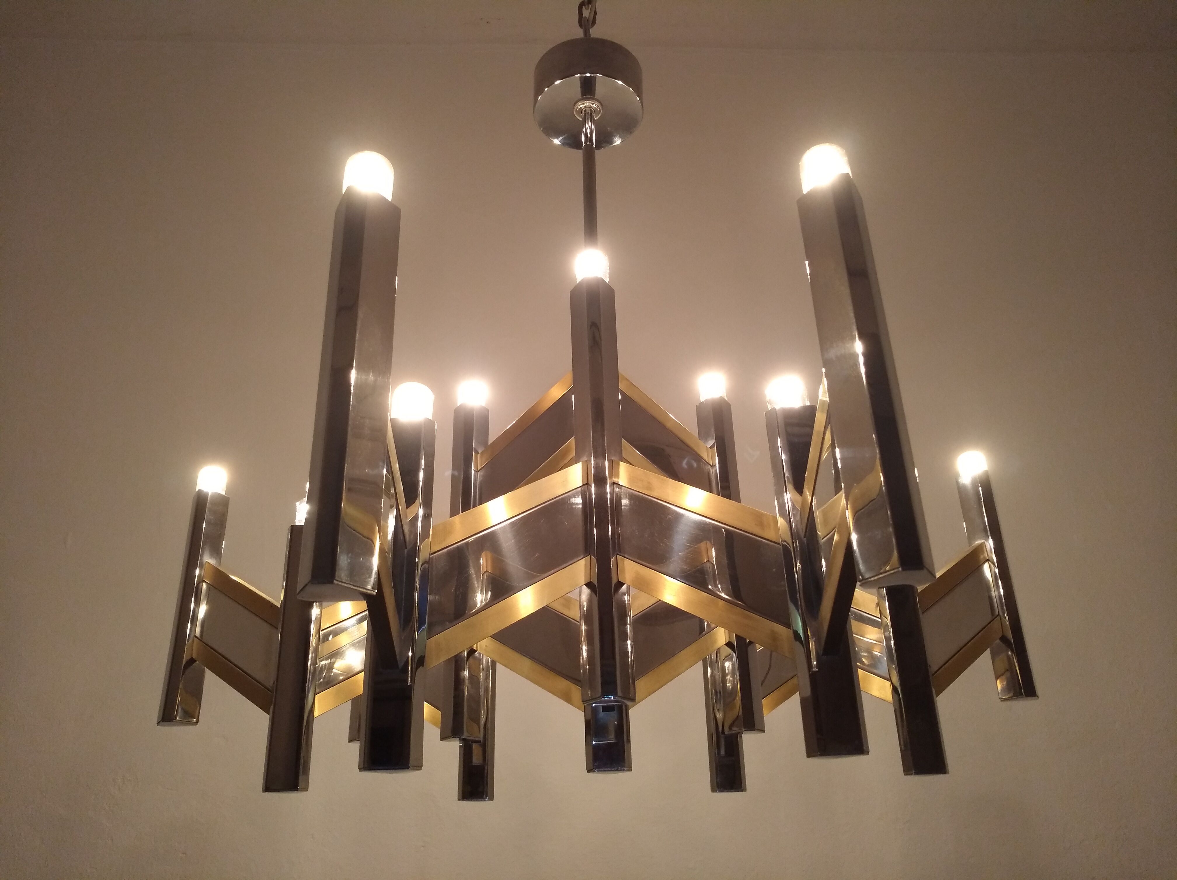 Sciolari chandelier 70s