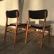 Paire de chaises scandinaves modernistes des années 60