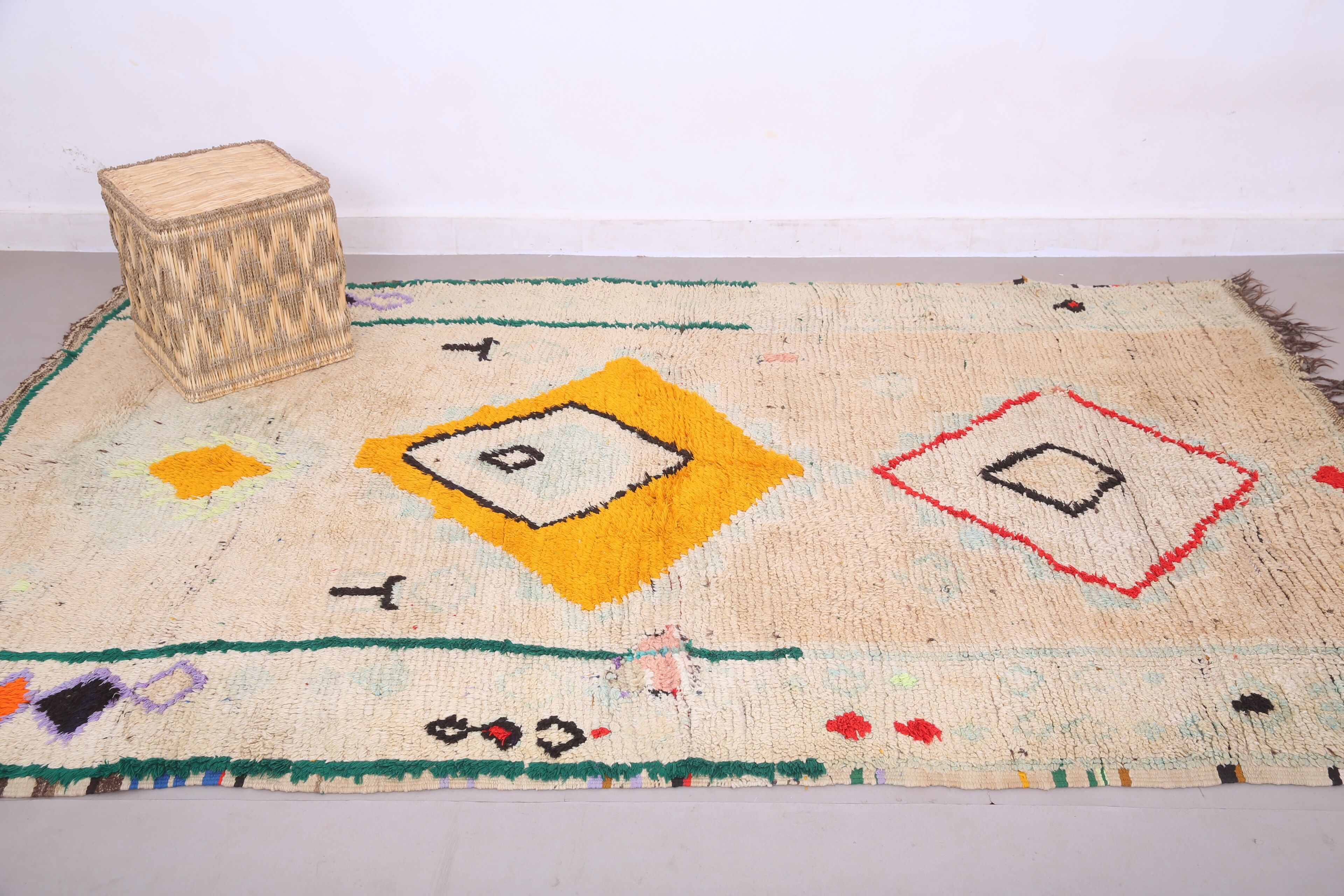 Vintage Moroccan Rug 172 x 275 cm - Berber rug Handmade - Bohemian Wool Rug