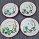 4 old plates 1900 Sarreguemines