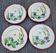 4 old plates 1900 Sarreguemines
