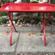 Red lacquered desk 70s