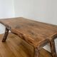 Brutalist wooden coffee table