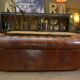 Chesterfield sofa 3 seater Vintage brown leather
