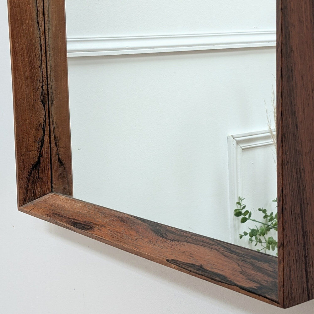 Miroir scandinave en palissandre