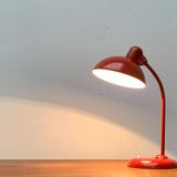 Red German table lamp mid-century 6556 by Christian Dell for Kaiser Idell, 1960s