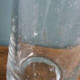 Bubble glass cylinder vase