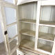 Vintage brocant White painted Kitchen display cabinet