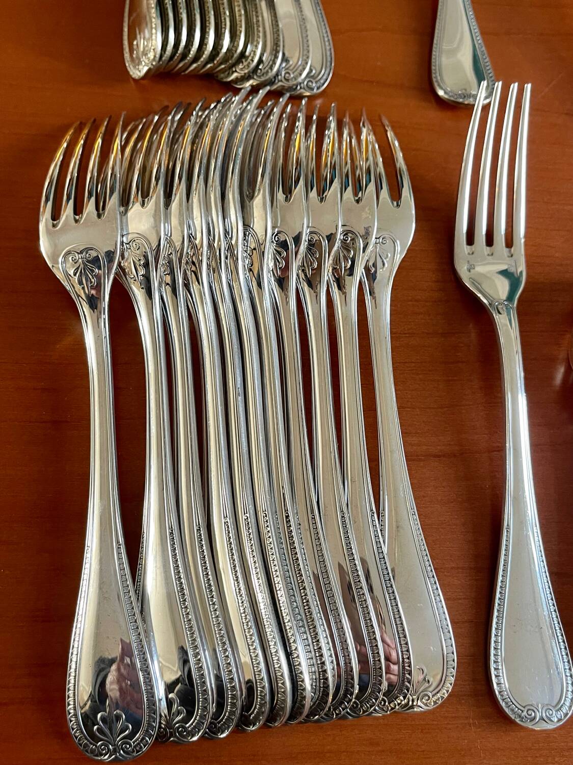 Christofle Malmaison cutlery set, new condition, 37 pieces