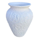 Vase blanc texturé