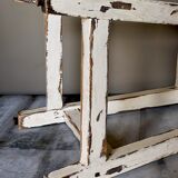 Old patinated workshop stool