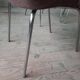 Série de 4 Chaises design années 60 chrome et tissus
