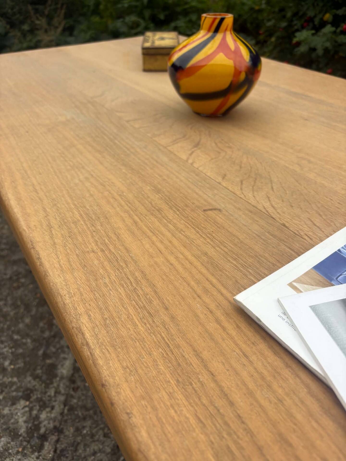 Wooden coffee table