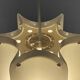 Plastic sheet pendant light by Quality System. Denmark 1970s