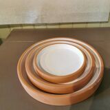 Series of 3 artisanal terracotta dishes