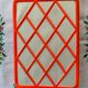 Miroir triptyque plastique orange