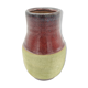 Swedish vase in pistachio sandstone and ox blood