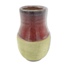 Swedish vase in pistachio sandstone and ox blood