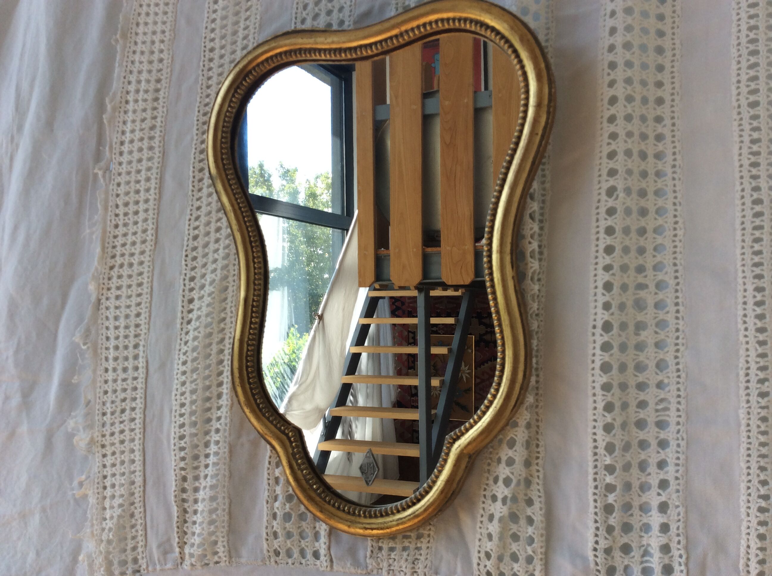 Vintage oval mirror  - 45x33cm