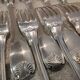 12 silver-plated table forks by Christofle Vendôme