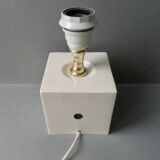 Pied de lampe en forme de dé à jouer, années 80