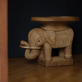 Elephant braided wicker service⎮60s/70s