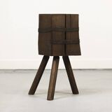 Old Wabi Sabi Primitive oak chopping block