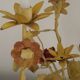 Large Vintage French FloralThree Arm Candelabra – Tied Bouquet Style