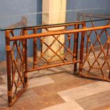 Vintage rattan desk