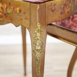 Mahogany Sewing Table with Brass Details, 1890s