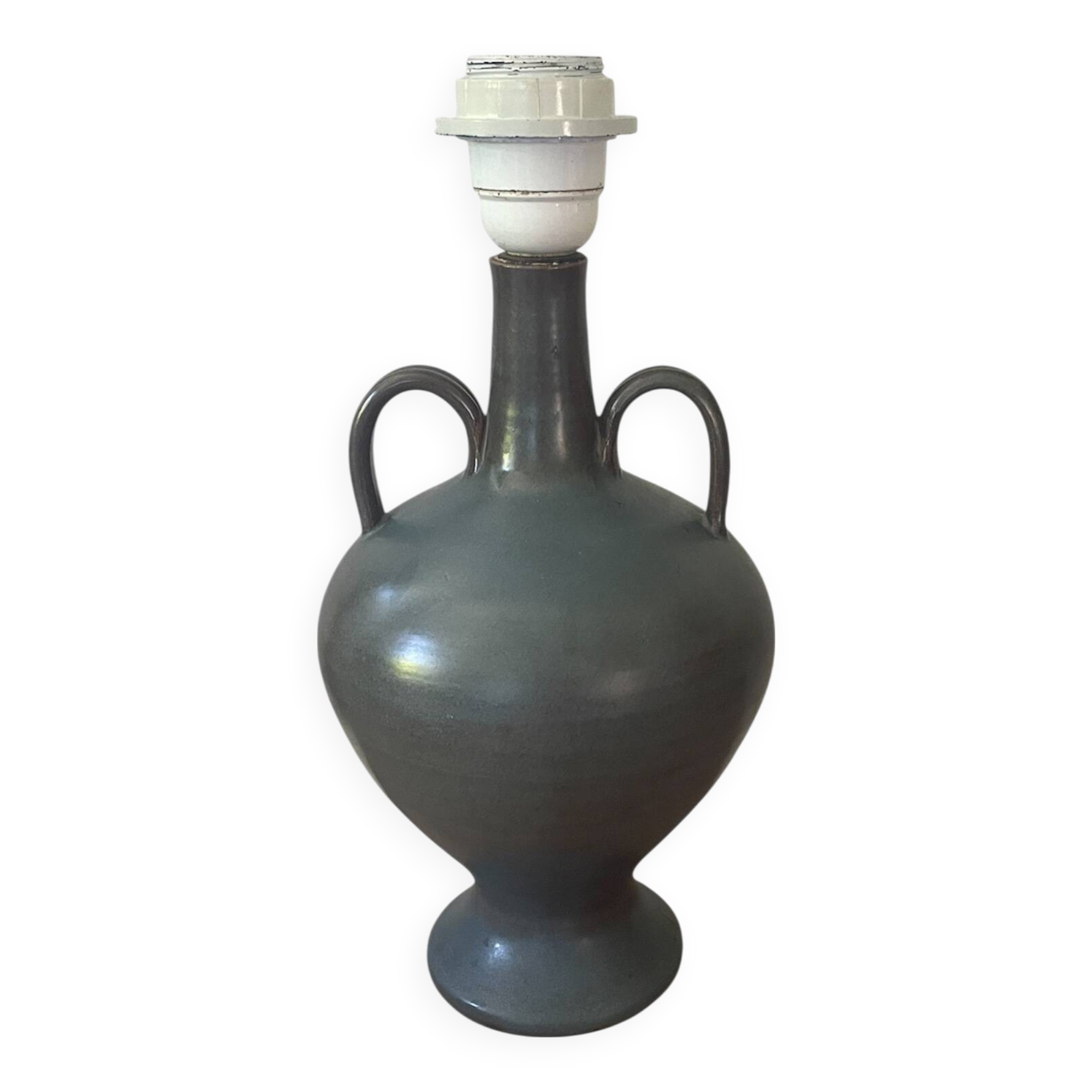 Vintage ceramic Vallauris amphora lamp