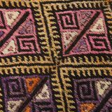 5x7 Yellow & Pink Turkish Kilim Rug, 158x218Cm